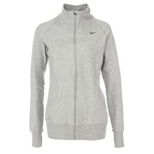 Nike Dri Fit Grey Full Zip Workout Running Jacket XS